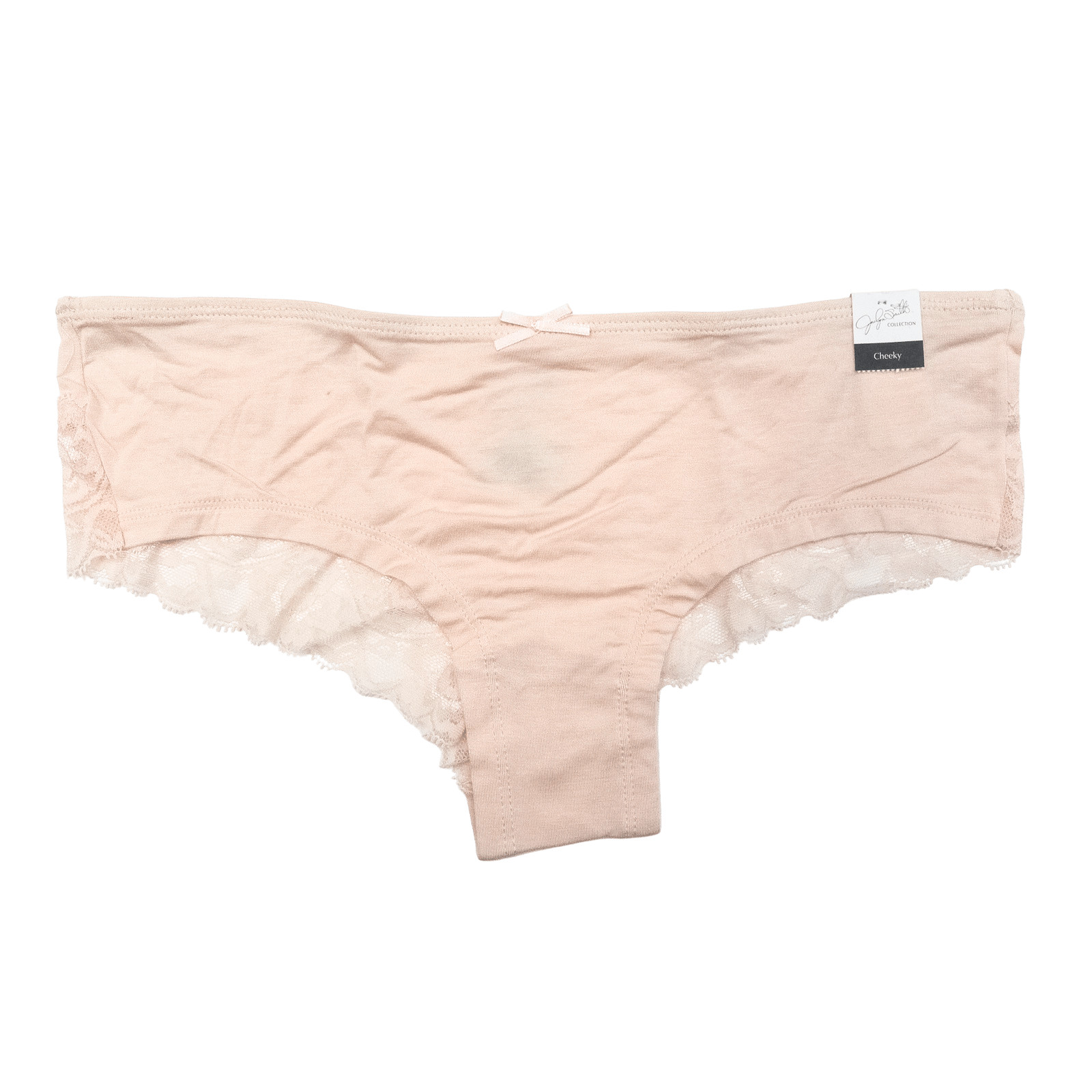 Jaclyn Smith Collection Cheeky Lace Rear Tan Women’s Panties Intimate Size 6 Med