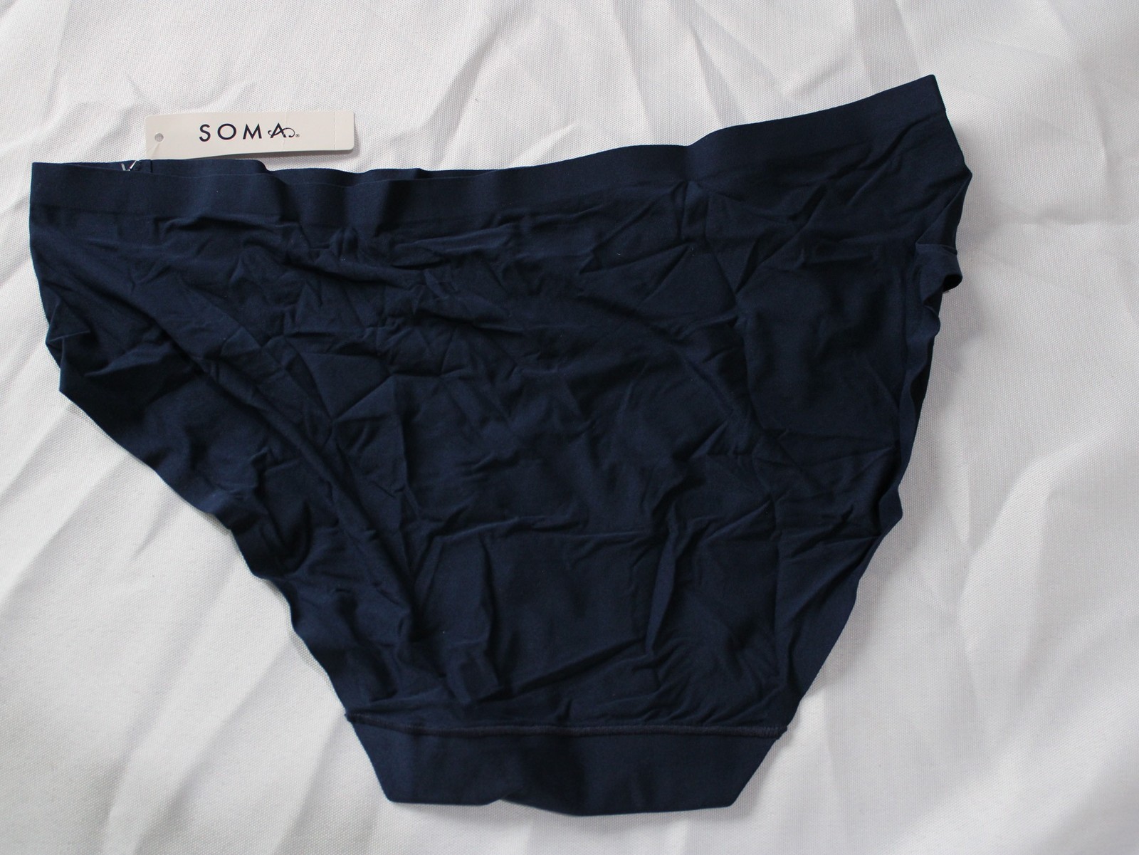 Soma Women’s Super Soft Signature Lace Brief Panty DH3 Black Large NWT