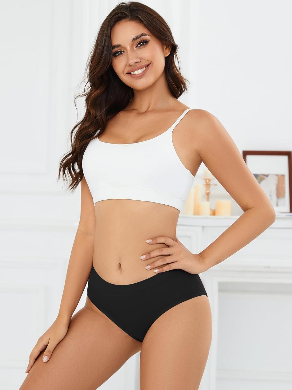 Women’s Cotton Underwear Coverage Soft Briefs Comfortable Low