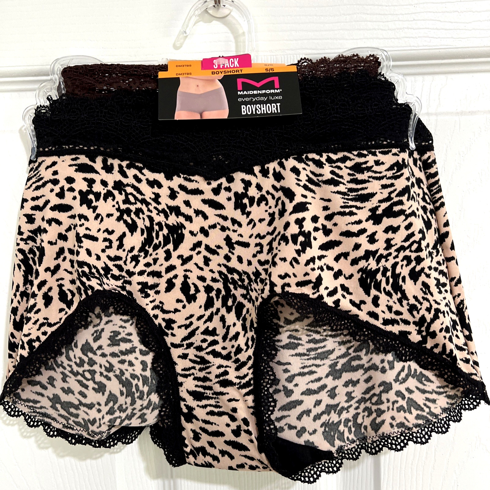 NEW 3 Pack Maidenform Everyday Luxe BoyShorts Panties S/5 Multi-Color DM3TBS
