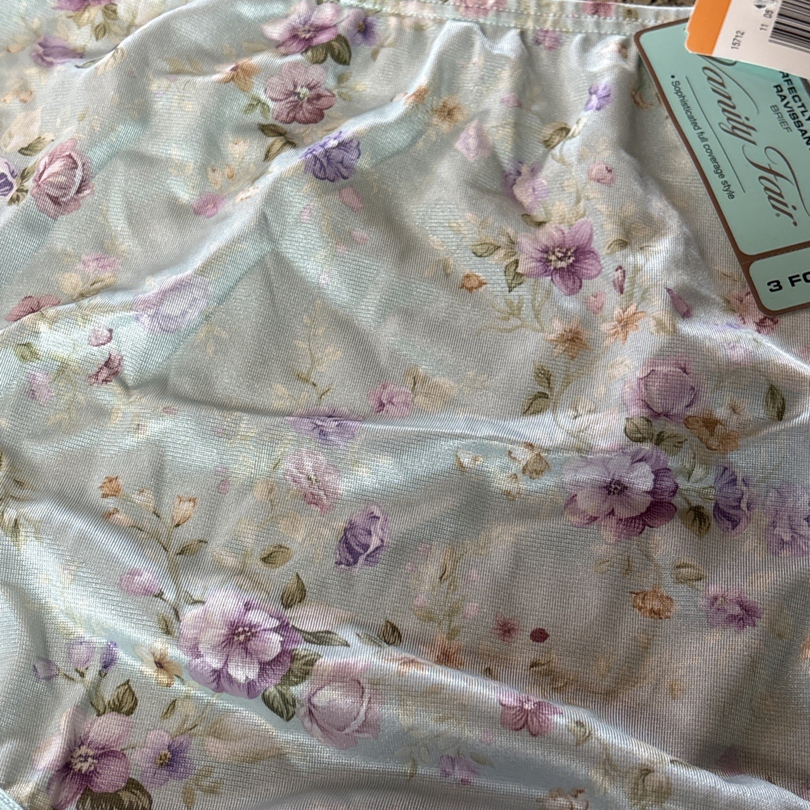 Vanity Fair Perfectly Yours Ravissant Full Coverage Brief Floral NWT 7/44 L
