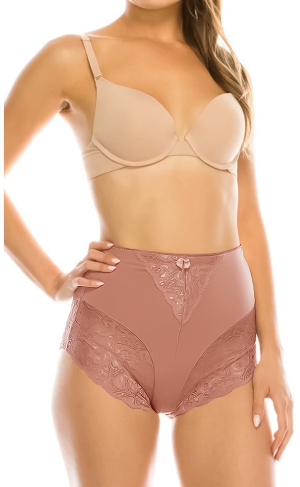 2 ,4 or 6 High Waisted Briefs Tummy Control Girdles Lace Shaper Panties 31 S-5XL