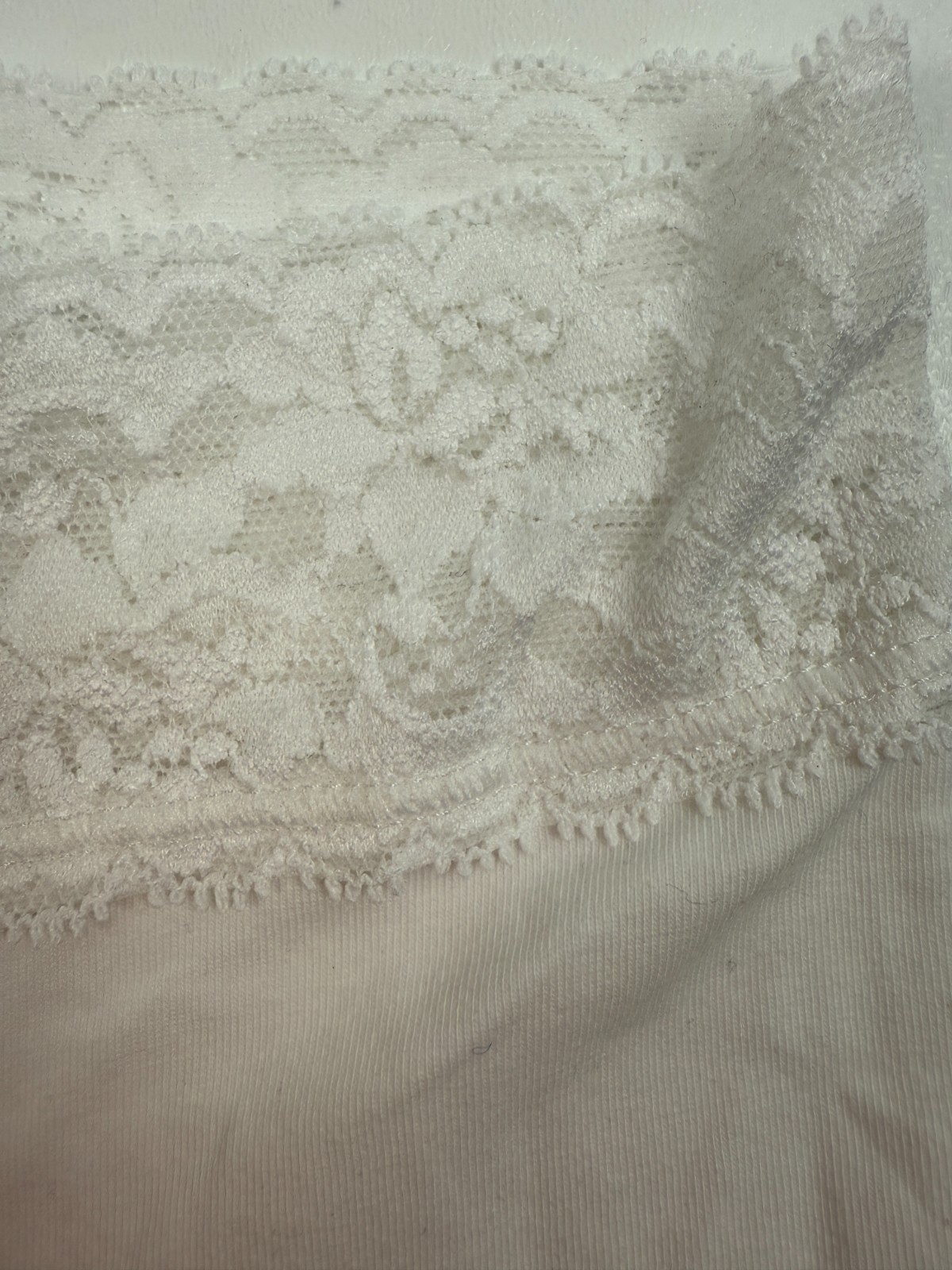 Maidenform Lace Trim Boy Short Panties White Size XL NWT