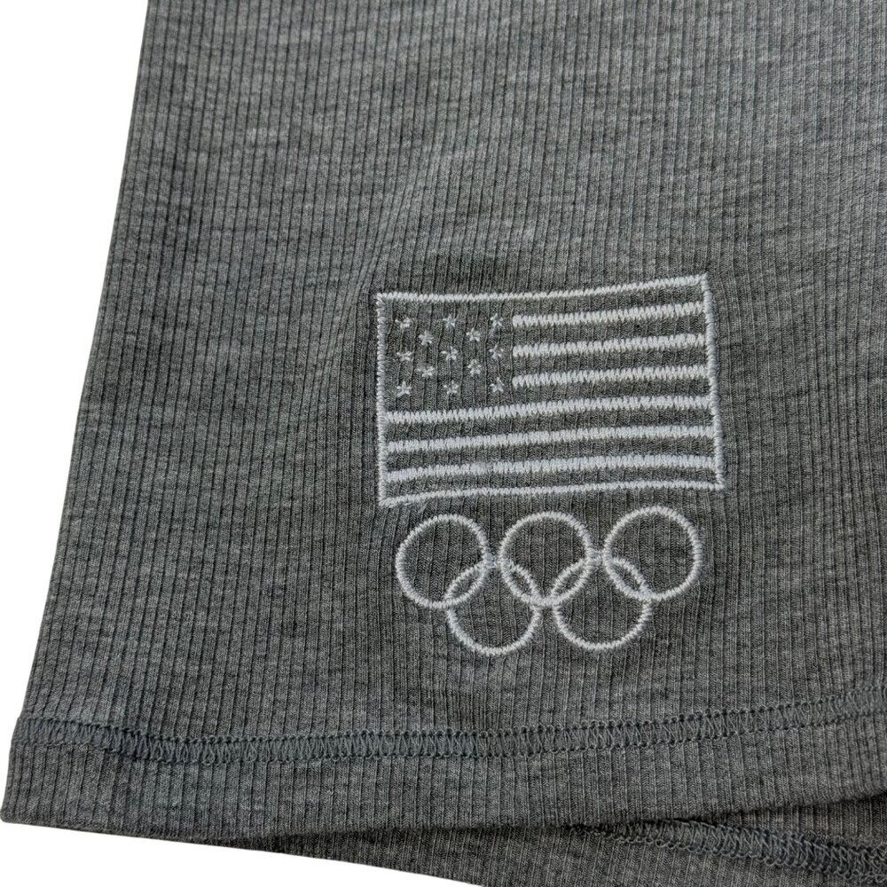 SKIMS Soft Lounge Boxer Short Team USA Olympic Capsule Heather Gray XS