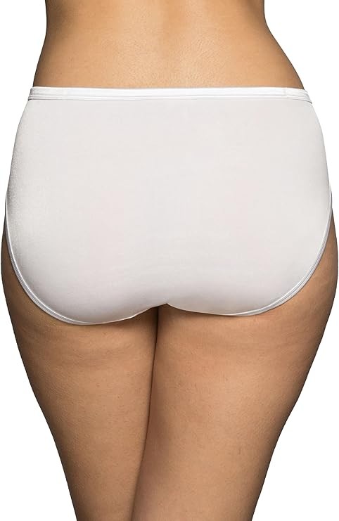 3 Pack Vanity Fair Illumination Hi Cut Panties 13108 White/Qtz/Beige Size 5-10