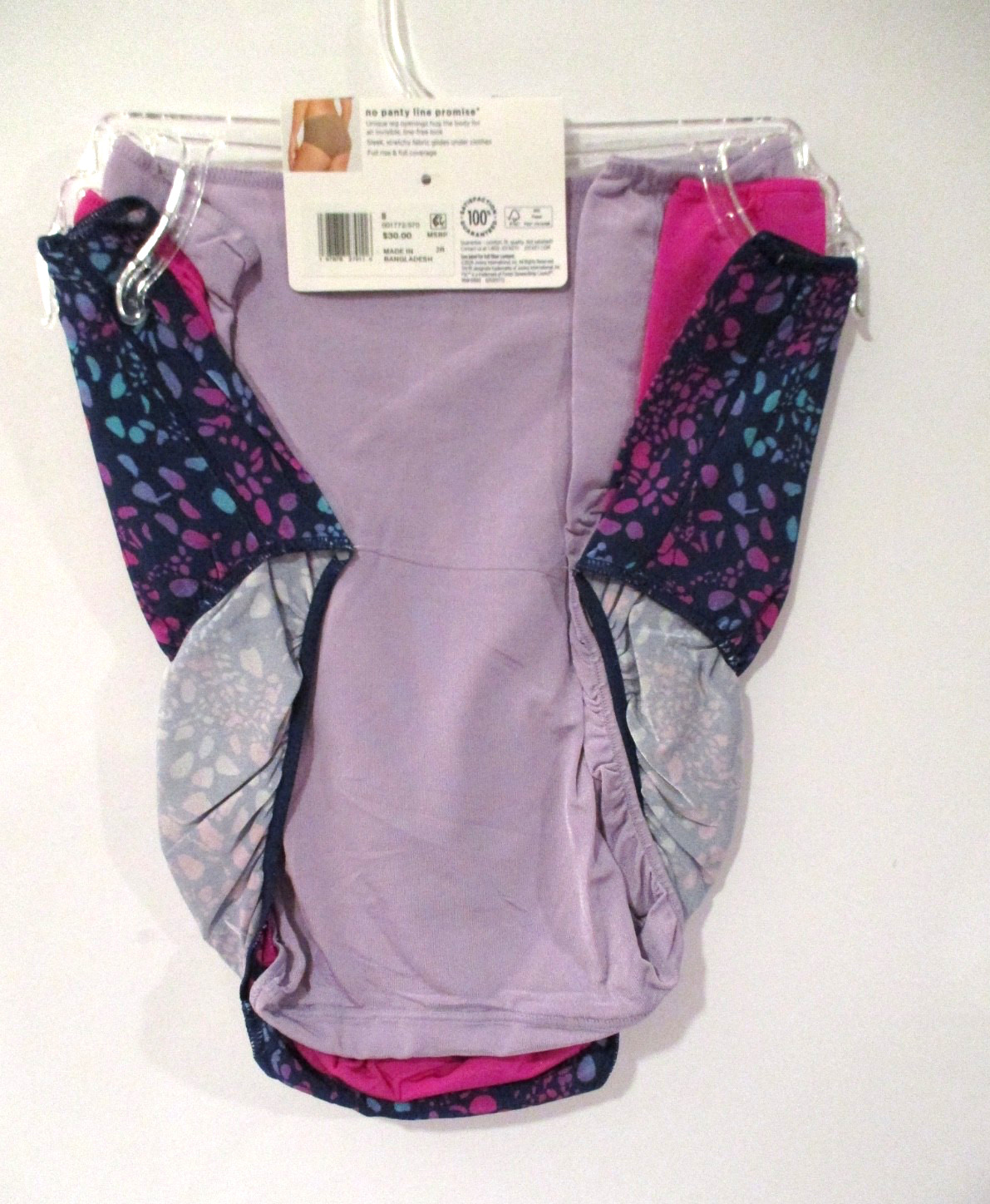 Jockey No Panty Line Microfiber stretch Hip Brief panties 3 pair size 8/XL