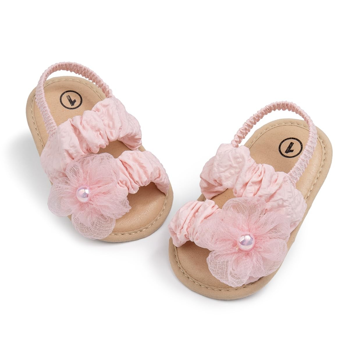 Infant Baby Girls Summer Sandals Open Toe Lace Princess Dress Wedding Flats S…