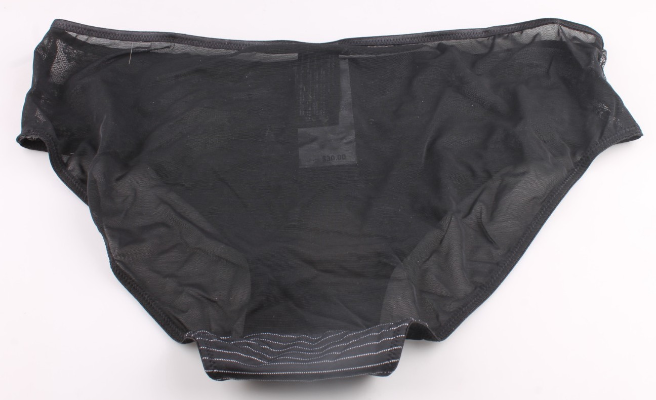 Ashley Graham Basic Hi Cut Plus Size Brief Panty Black 1X New With Tags