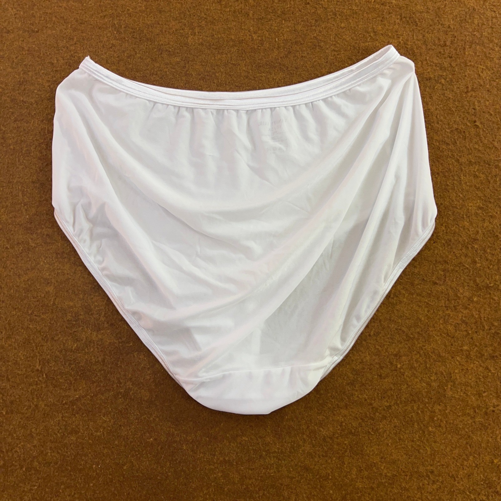 Vanity Fair Womens 10/3XL White Ravissant Nylon Stretch Brief Panties 2 Pack New