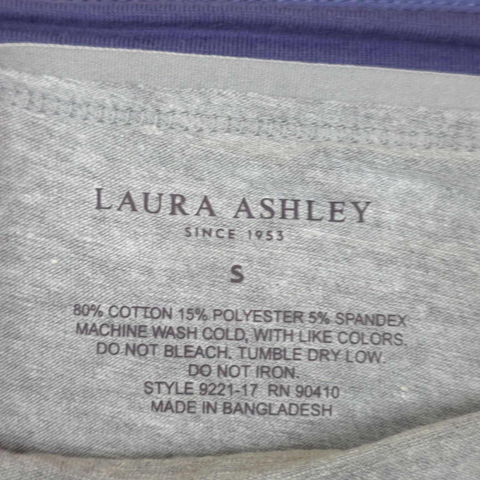 Laura Ashley Womens 5-Pack Cotton Spandex Panties Small Floral & Solid Tag Free