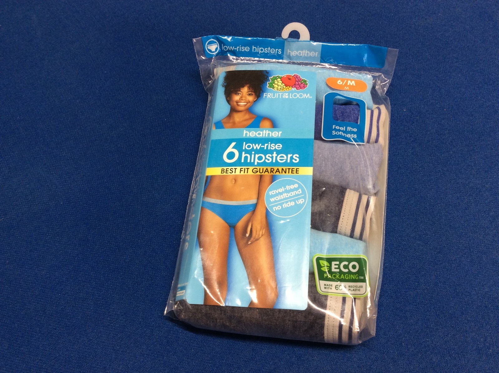 Women’s underwear: Fruit of the Loom low rise hipsters, in various colors, 6 pk