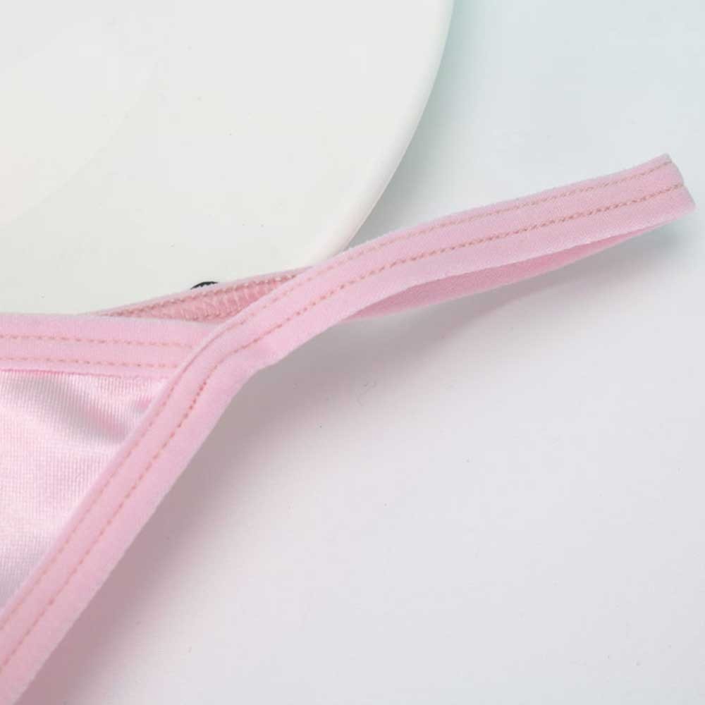 Womens Silky Satin G-String Bikini Thongs Panties T-back Sexy-Underwear M-XXL