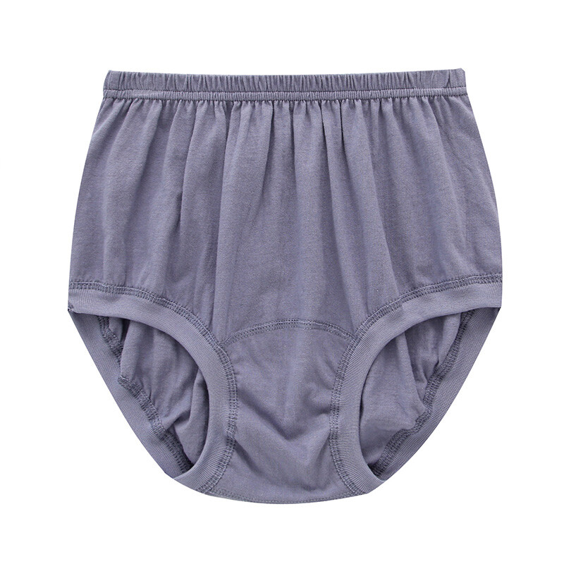 3X Women Cotton Panties Middle-aged Elderly Underwear High Waist Brief Underpant