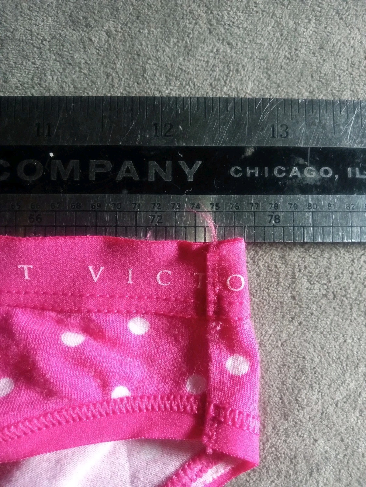 Victoria’s Secret Signature Small 28″ 30″ 32″ Pink Polka Dots Bikini Panties