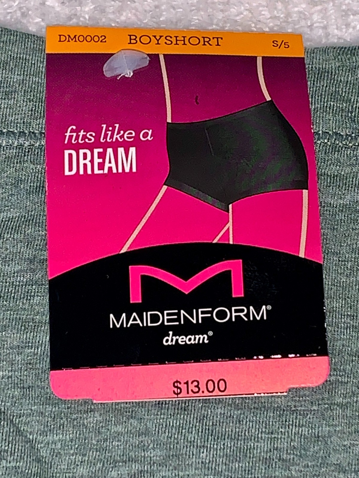 MAIDENFORM Dream Tailored Cotton Green Heather Boyshort Panty Womens S M XL 2XL