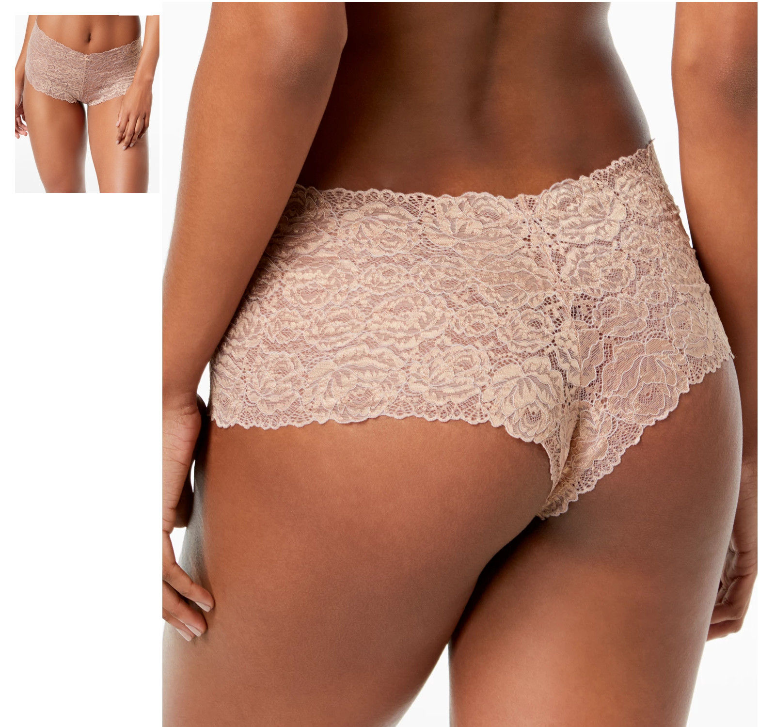 INC Lace Boyshort Underwear Size XXL Taupe Dream – NWT