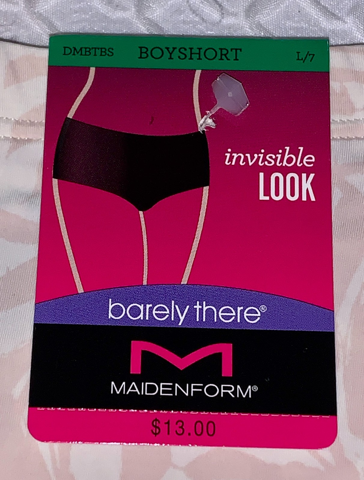 MAIDENFORM Barely There Nude Invisible Boyshort Panty Womens S M L 7 XL 8 2XL 9