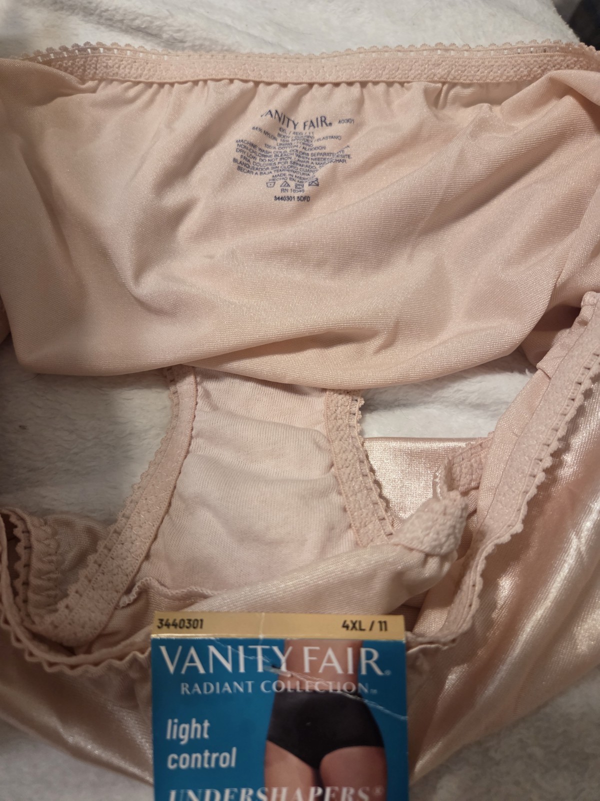 NWT Vanity Fair Plus Size Granny Panty Brief Light Control Undershaper 4X or 11