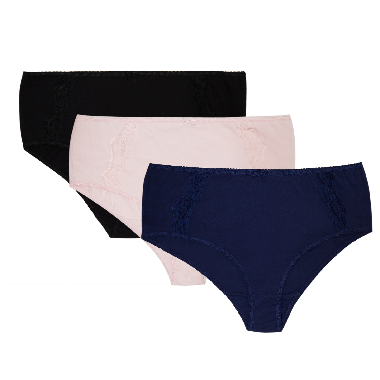 MULTI PACK WOMENS COTTON KNICKERS LADIES FULL BRIEFS LACE UNDERWEAR SIZES 14-32