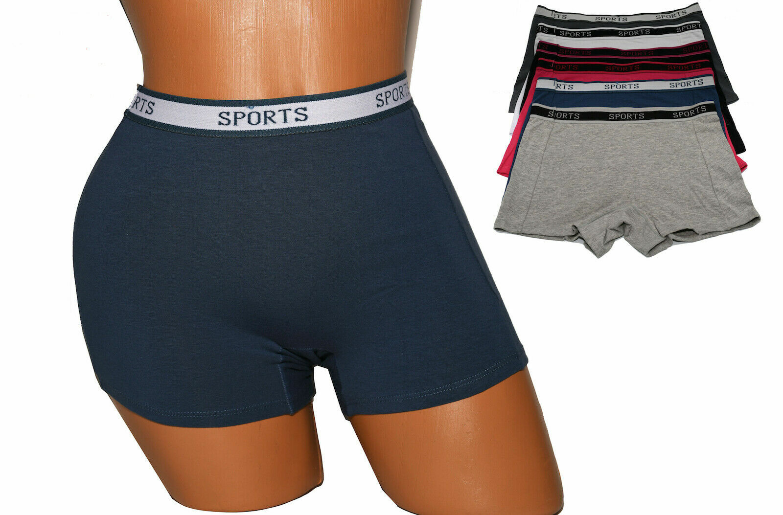 6 Womens Summer Sports Cotton Boyshorts Boxer Shorts Workout Yoga #48 S~XXL