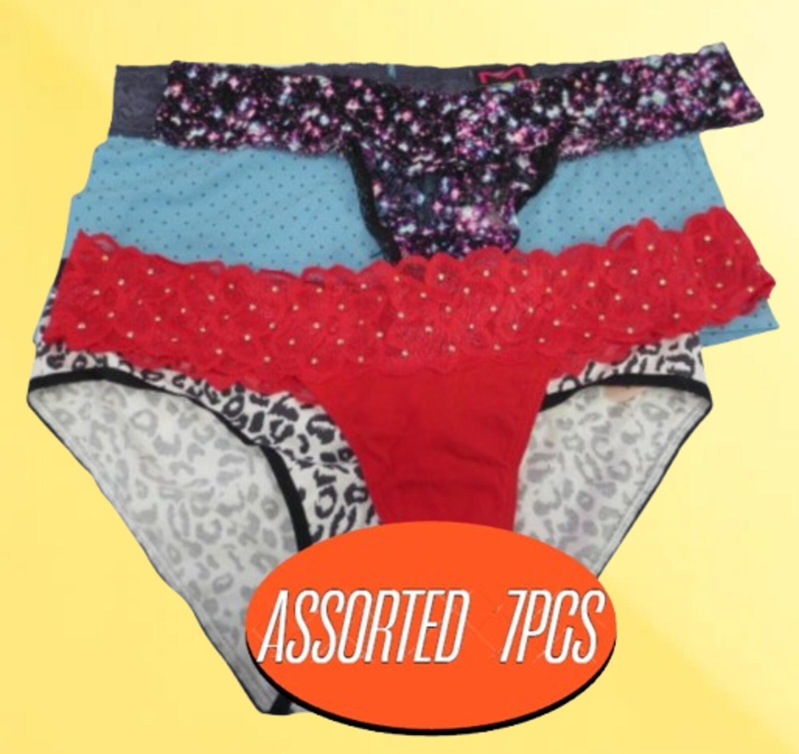 VICTORIA’S SECRET & PINK PANTIES ASSORTED STYLES NWT SIZE: L 7PCS SET