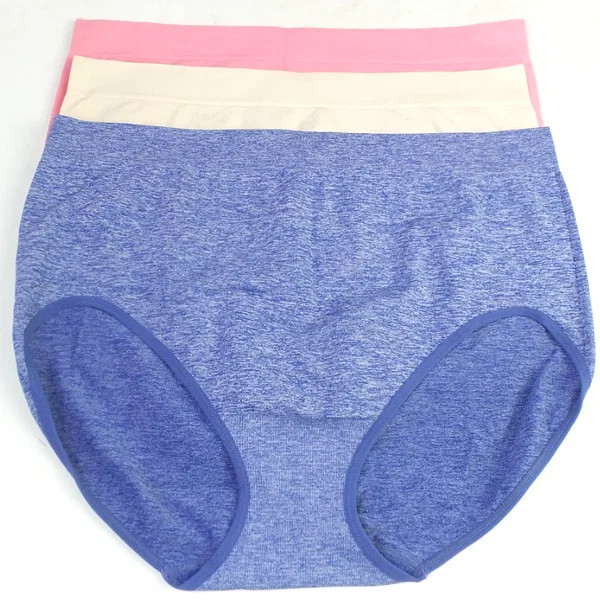 Breezies Women’s 3-pack Set Seamless Brief Panties Pink Flamingo