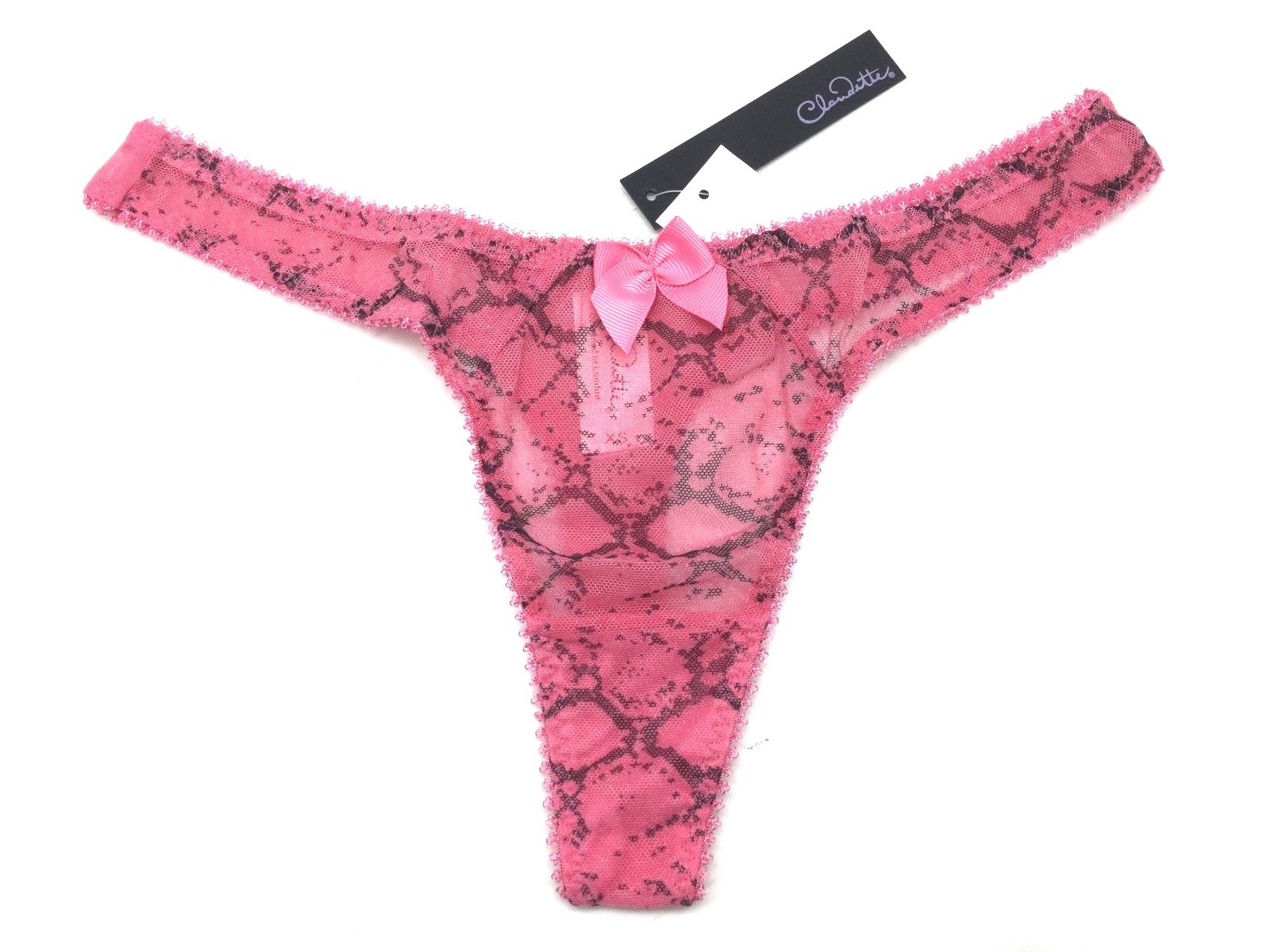 Claudette Dessous Thong Bikini Panty Lingerie Underwear Panties Lipgloss Print