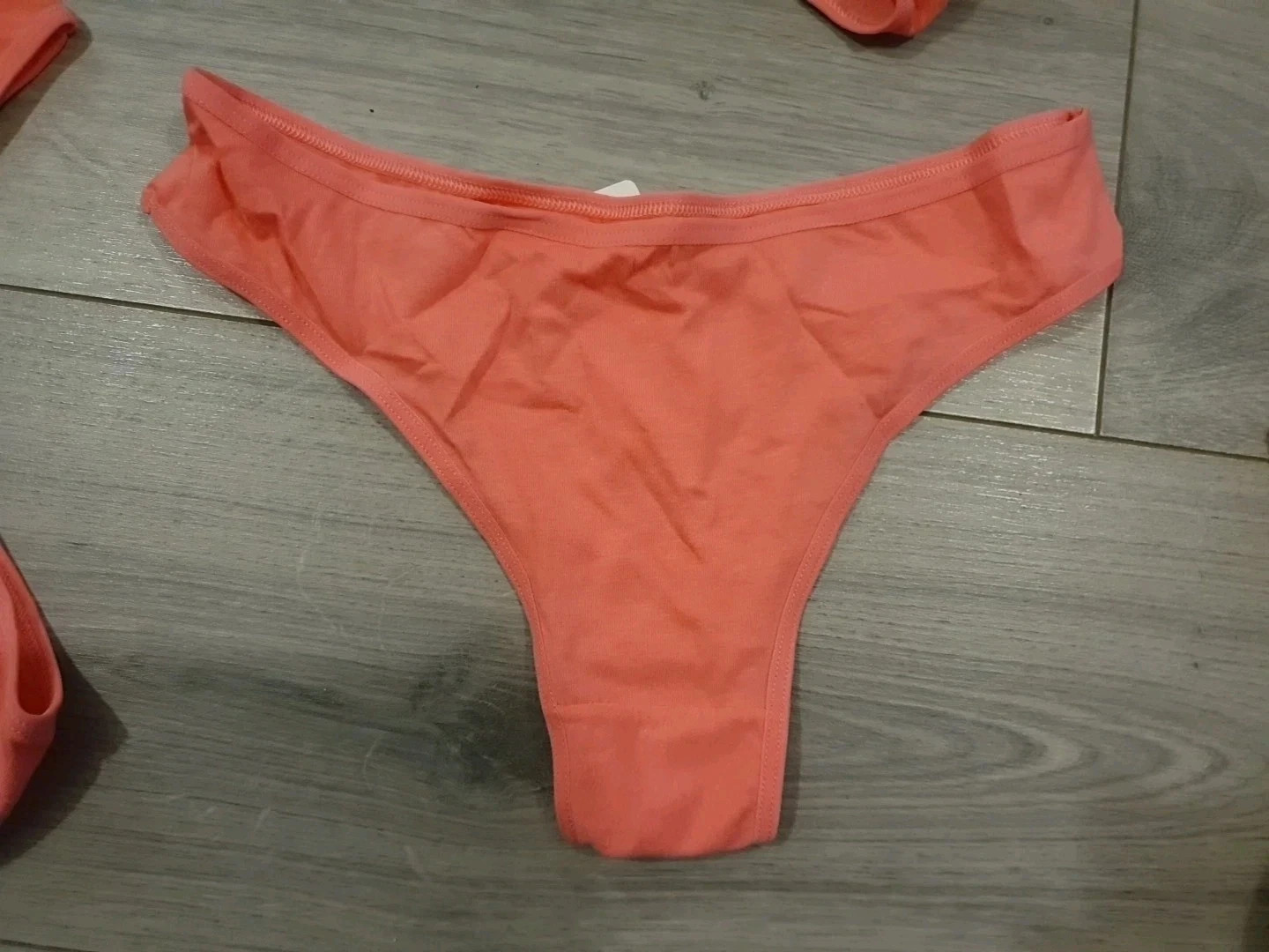 BNWT Job Lot Bright Pink & Coral Embroidered Briefs Size 8-10 x 9