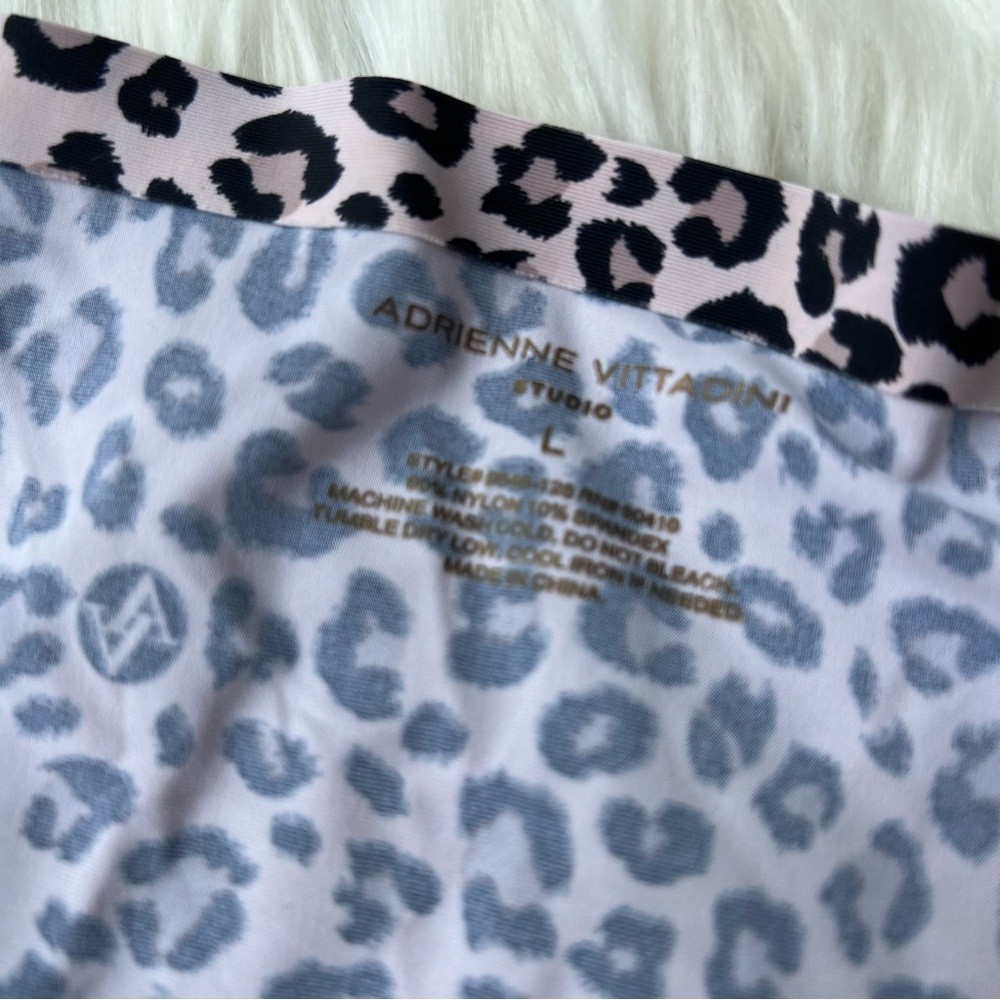 Adrienne Vittadini Tan and Black Cheetah Speckled High Rise Seamless Panties