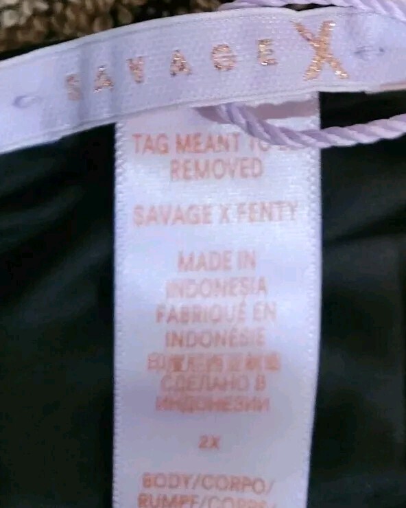 SAVAGE X FENTY Not Sorry Open Back Strappy Brazilian Panty 2X ~ NWT ~$32.00 msrp