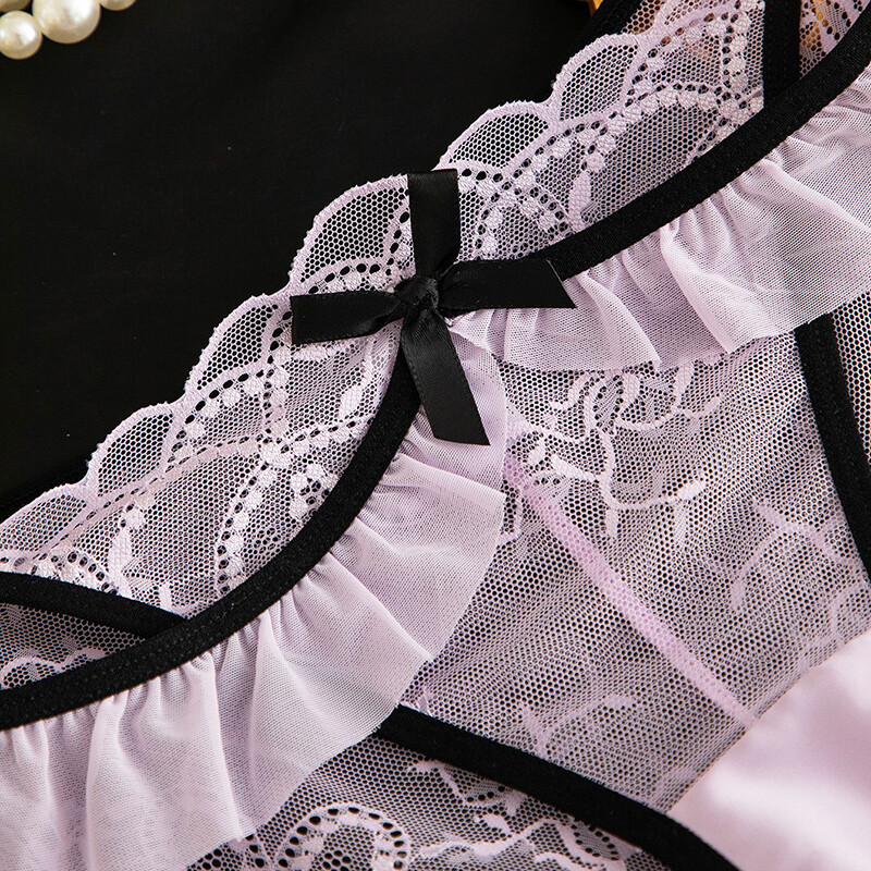 4 Pack Lot Sexy Womens See Through Sheer Panties Underwear Lace Briefs Lingeries