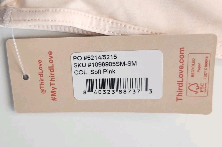 Third Love 24/7 Classic Hipster Barely There Microfiber Women’s Small Panties