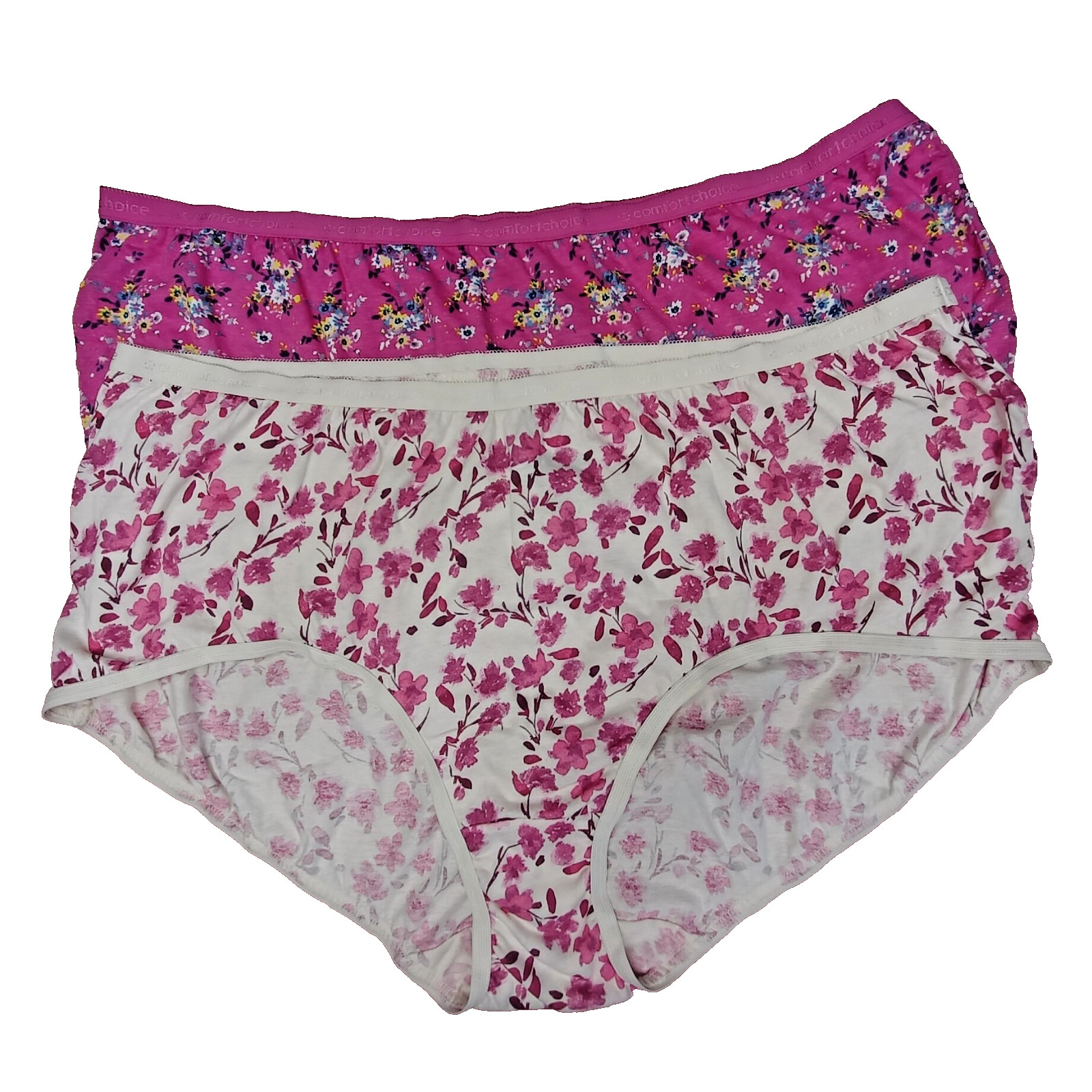 2pk Comfort Choice +Sz 13 Assorted Colors Briefs Panty Panties UNDERWEAR NWOT