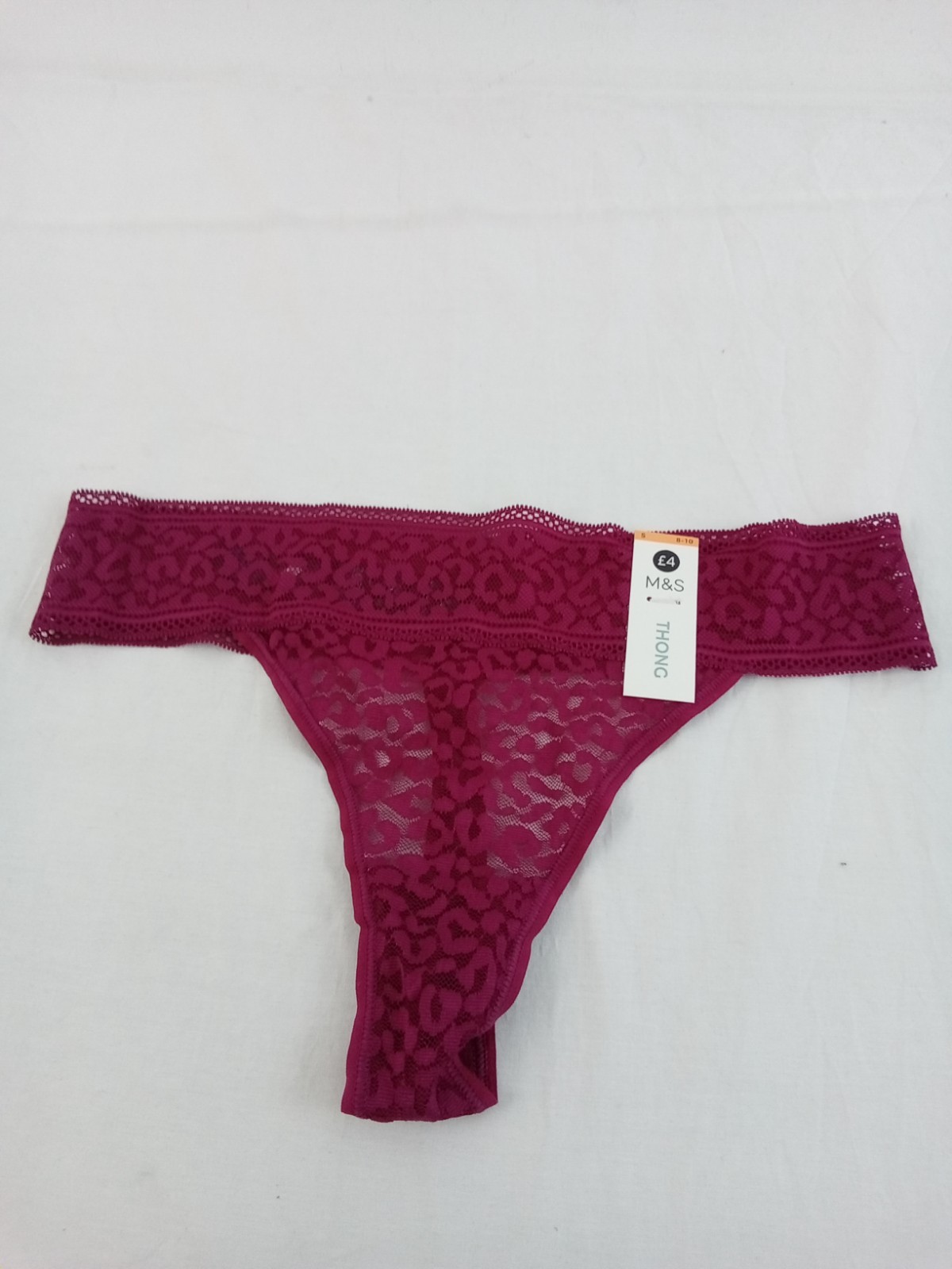 M&S 15pcs Bundle Underwear Size S 8-10 Red Leopard Thong Beige Brazilian New
