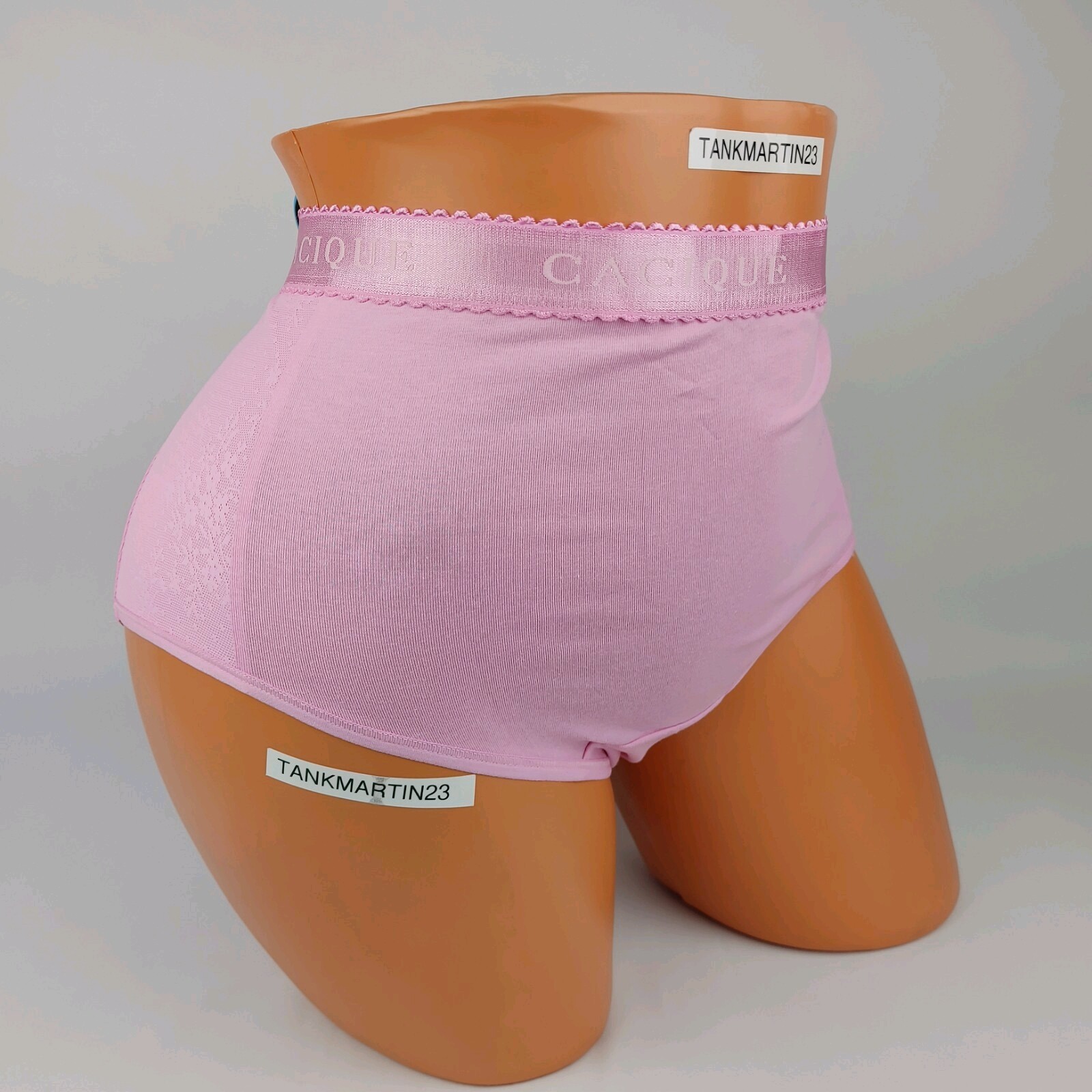 Lane Bryant Cacique Cotton Full Brief Plus 18/20 Pink with Pink Lace on Sides