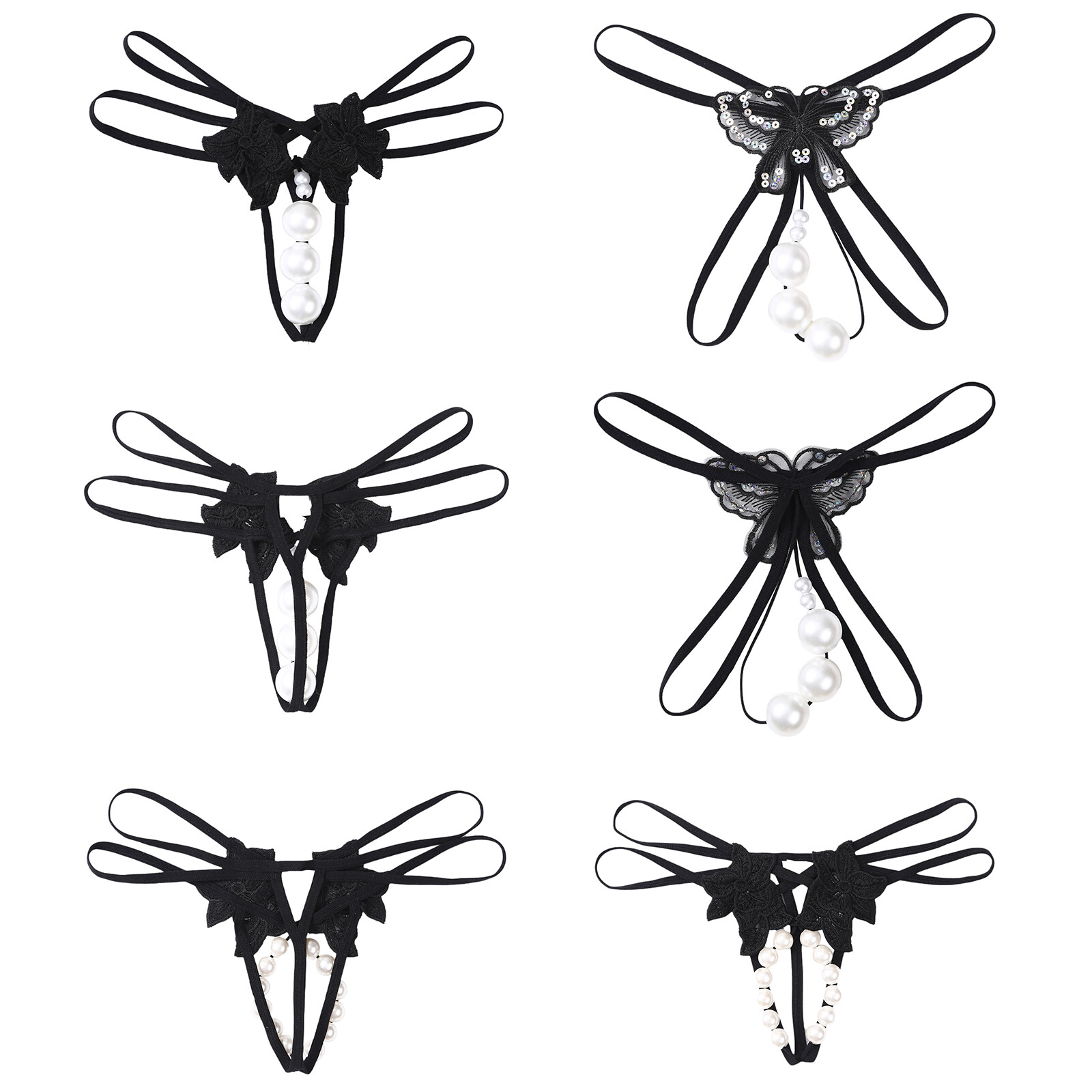 Women G-String Exotic T-back Tangas Thongs Briefs Spaghetti Waistband Cosplay