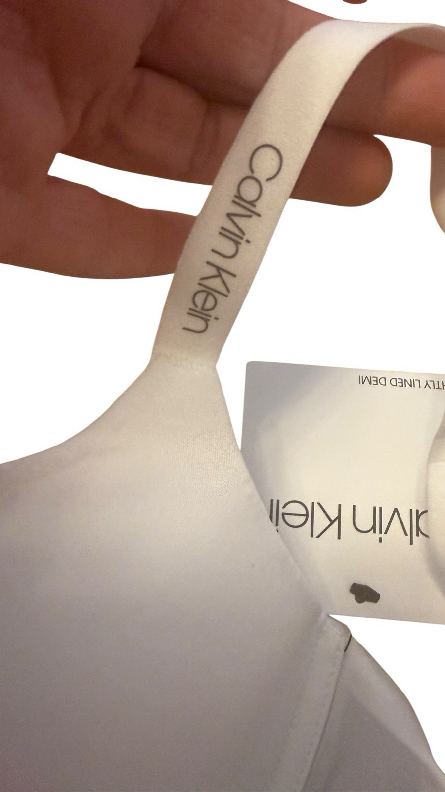 NWT Calvin Klein Womens DEMI UNDERWIRE White Sz 36C NWT