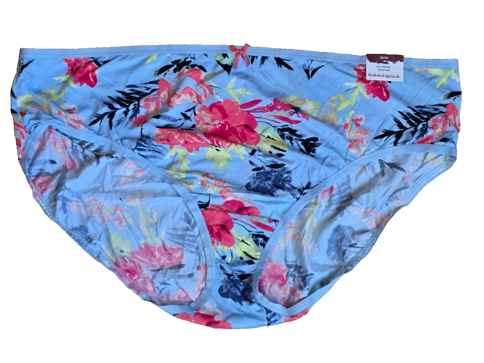 NWT CACIQUE LANE BRYANT 26/28 FLORAL NO SHOW HIPSTER PANTIES