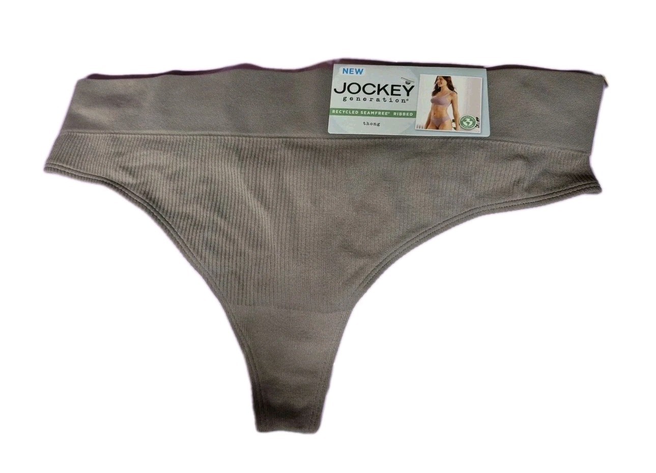 Nwt Jockey Generation Large Seamfree Ribbed Panty Undies Underwear Thong Chonies