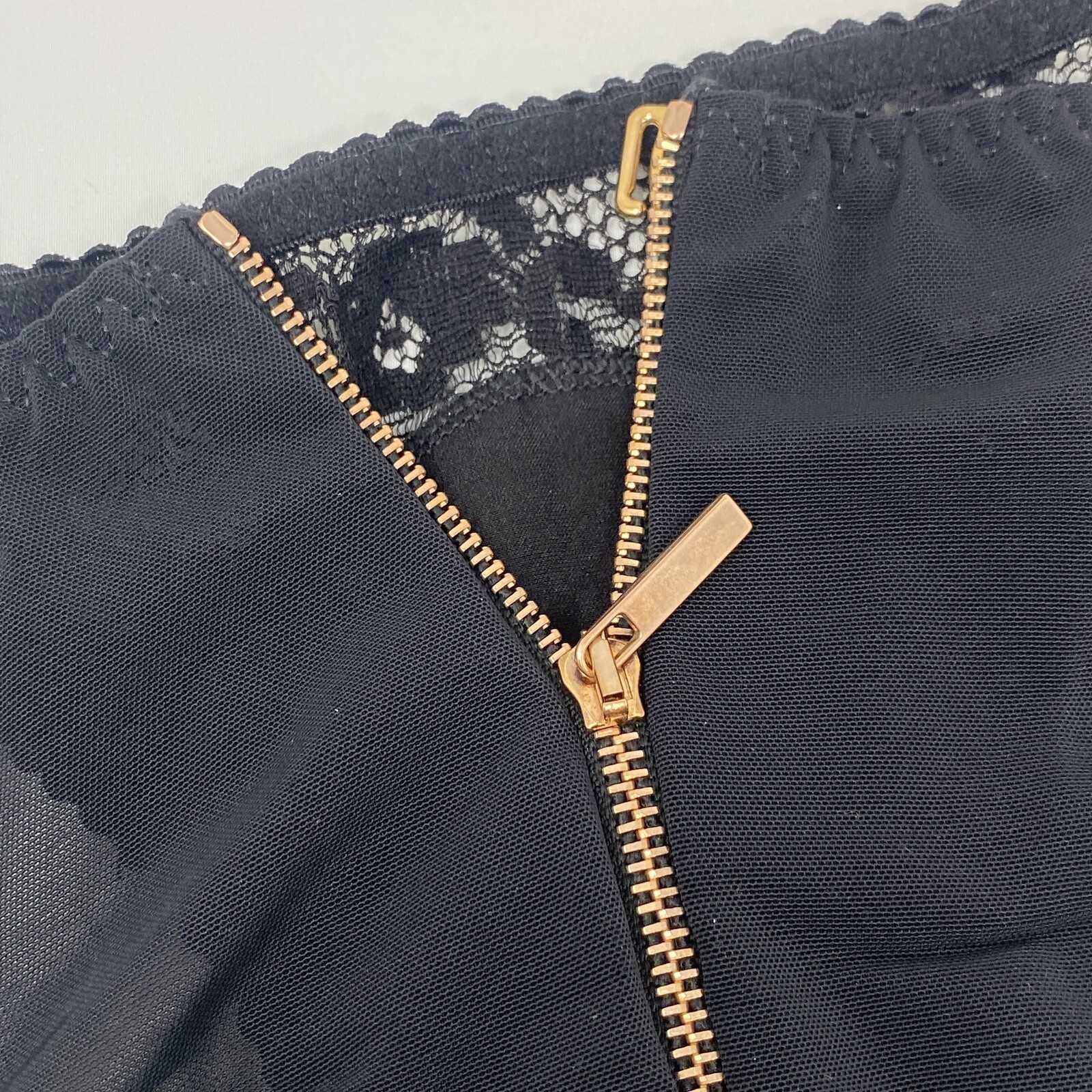 Agent Provocateur Sally Black Zipper Brief AP2 Small New