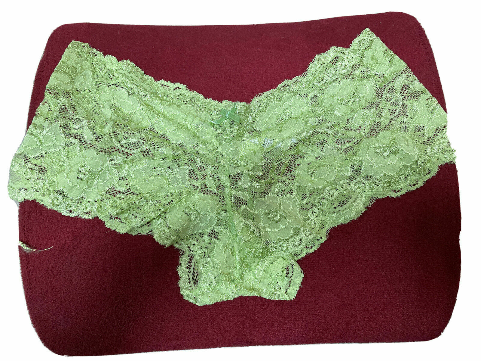 2 Piece NWT S/ML Panty Under cover cheeky Lace DREAM ANGELS Sexy Aqua Lime