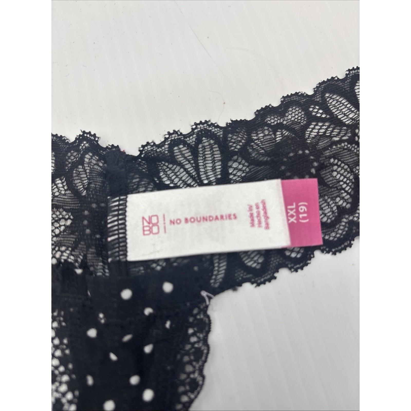 Underwear for Women XXL (19) Thong Black Orange Lace Lot of 3 {RR}