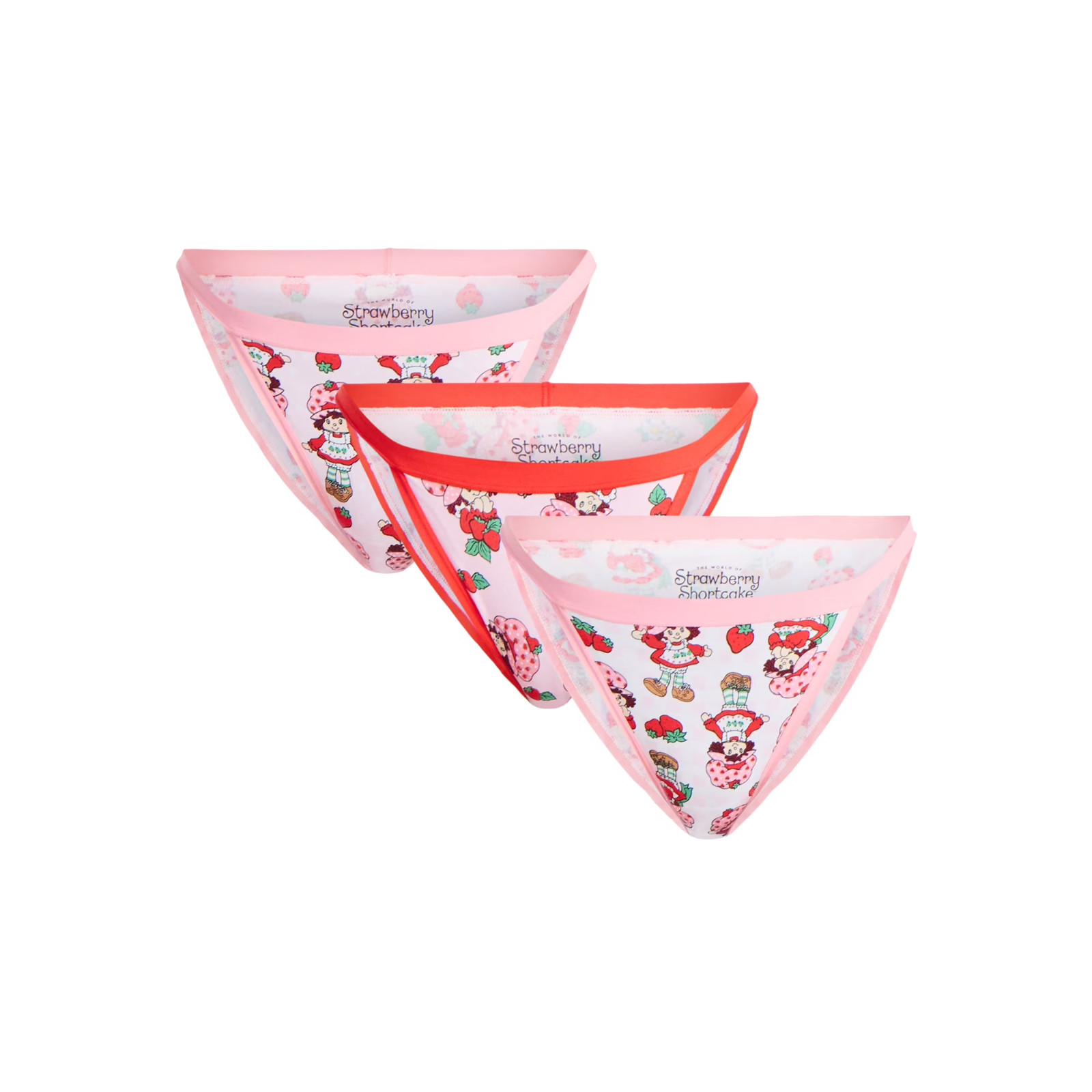 Strawberry Shortcake Women’s Bikini Panties, 3-Pack Size M(8-10)