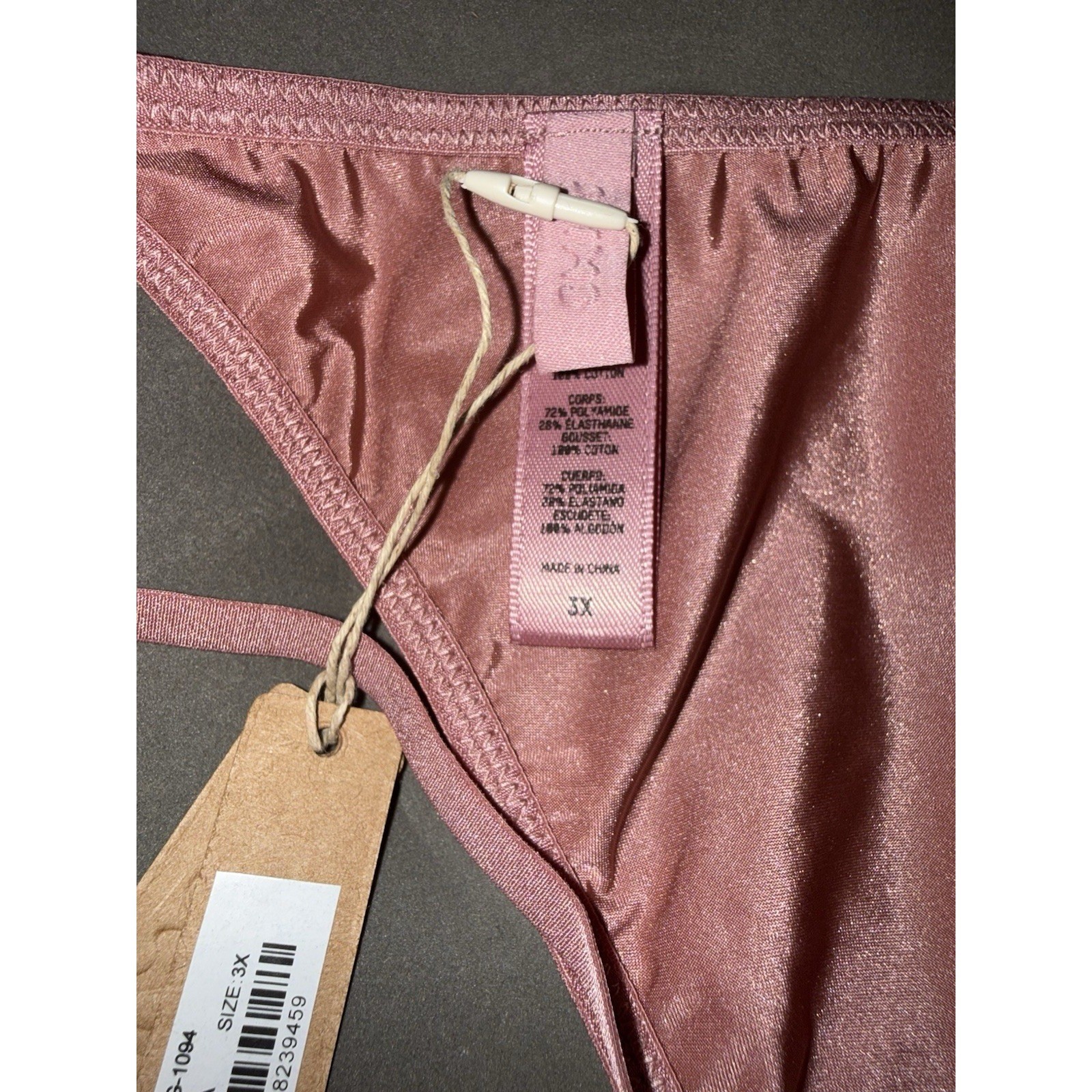 NEW SKIMS Fit Everybody T-String Thong Womens Sz 3X Pink Sexy Plus Size Lingerie