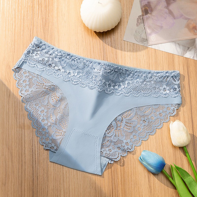 7PCS/LOT Sexy Lady Womens Low Waist Lace Panties Brief Bikini Underwear Lingerie