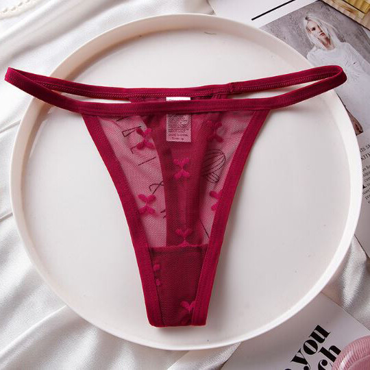 4 Pcs Lot Ladies Womens Sexy Panties Thongs G string See Through Underwear Brief
