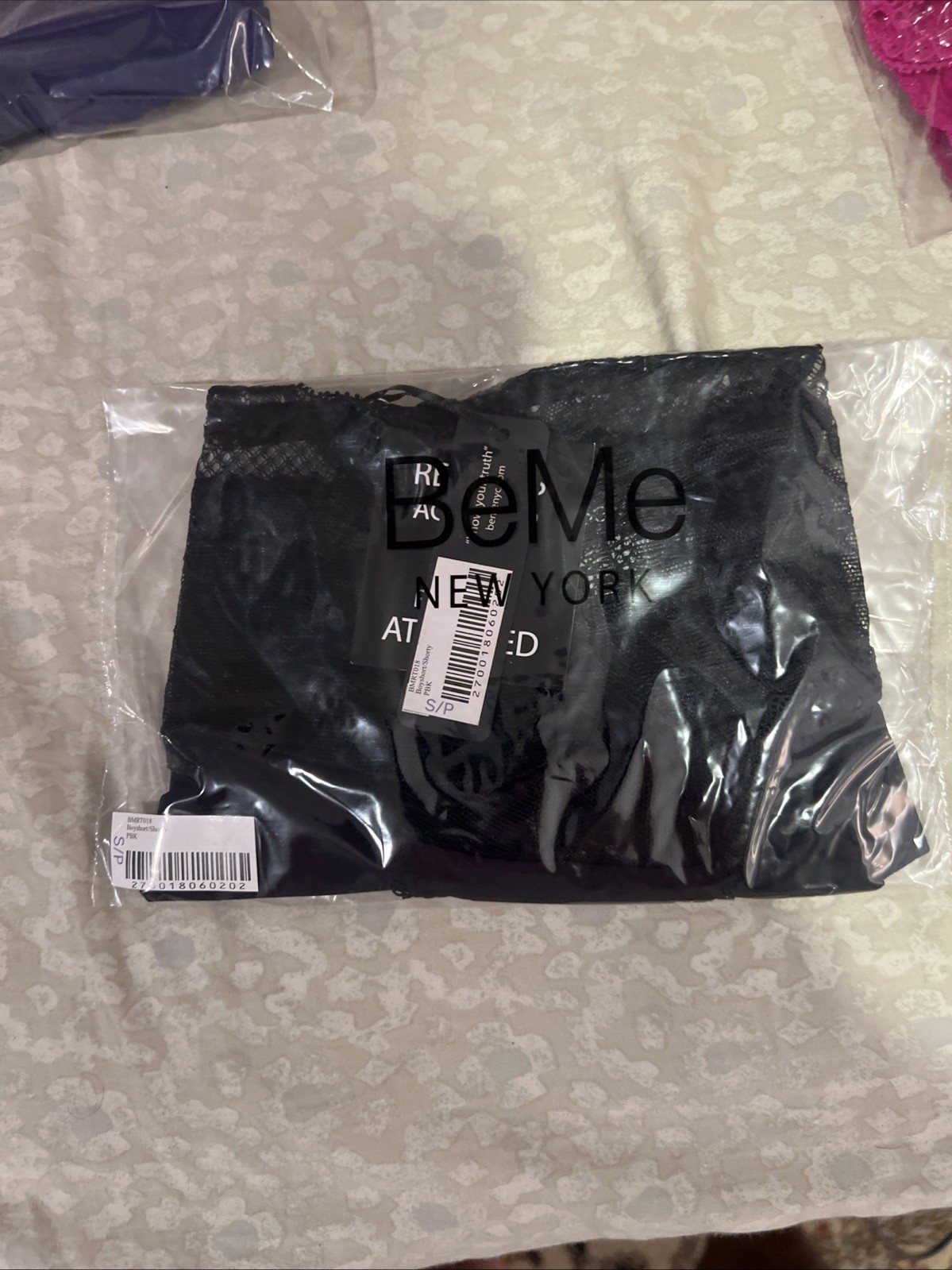 BeMe NYC Black Boyshort/shorty S