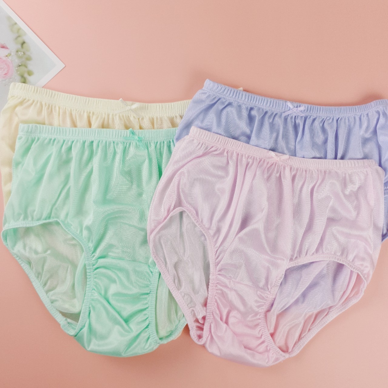 Nylon Panties Men Women Underwear Plus Size Comfort High Waist Knickers Pant Set