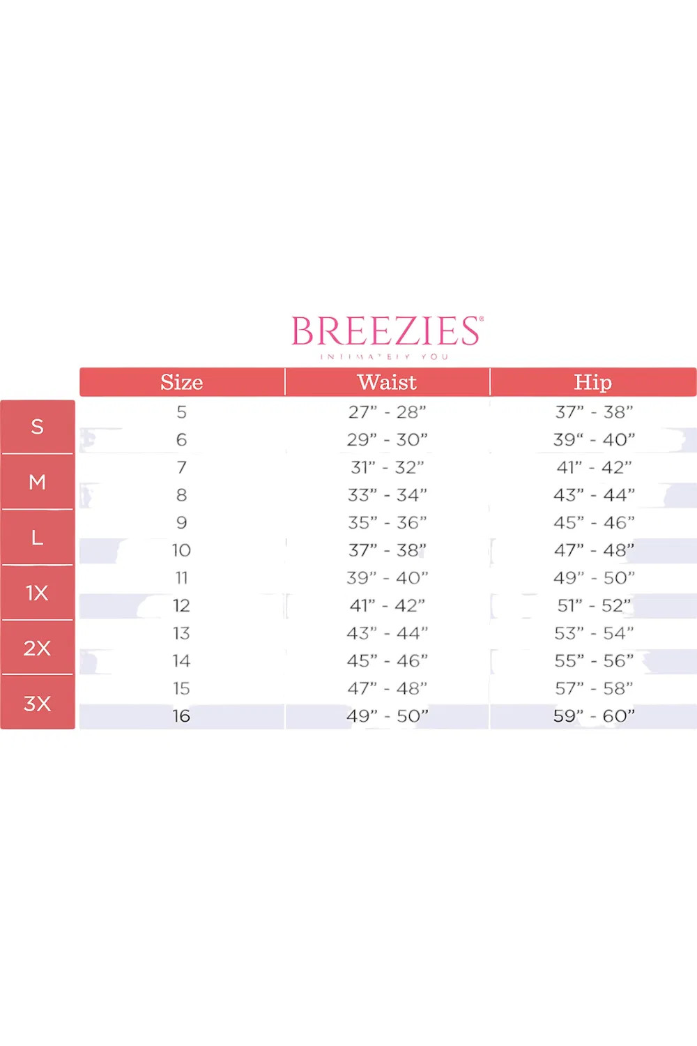 Breezies 6-pack Set Original Cotton Hi-Cut Panties Basic Pack