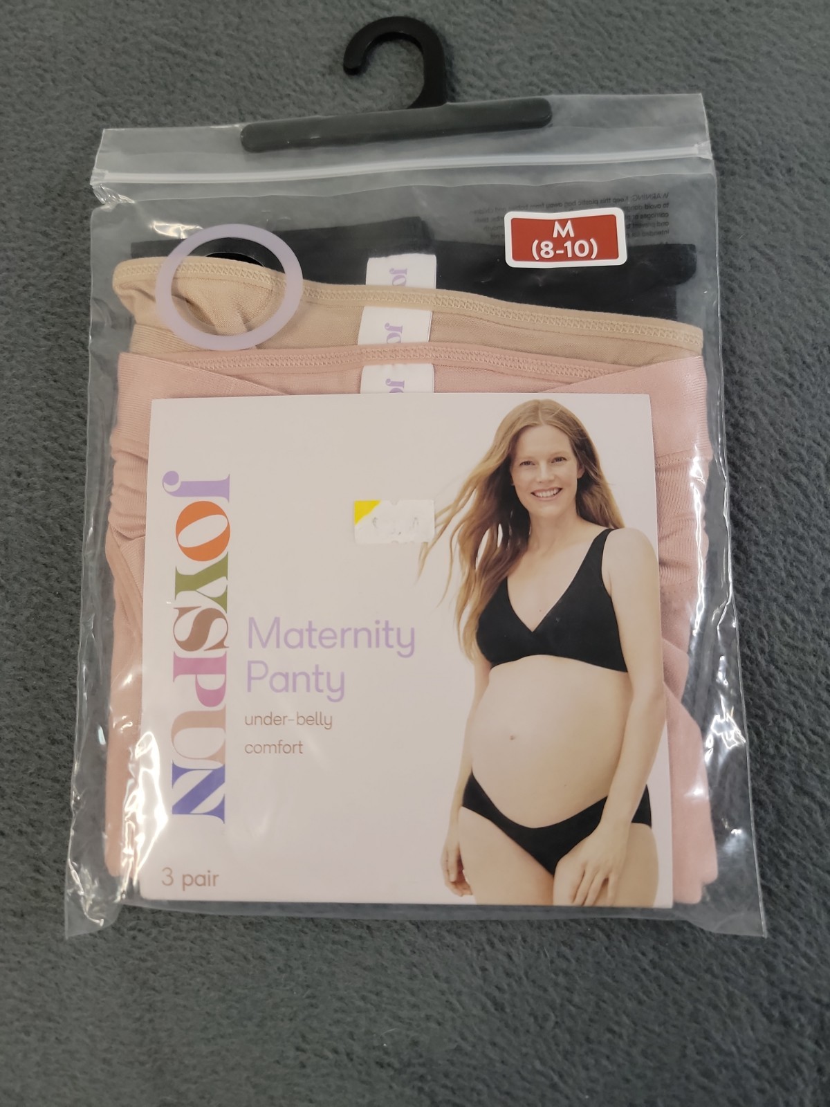 Joyspun Womens Maternity Panty 3 Pair M Super Soft Rayon Blend